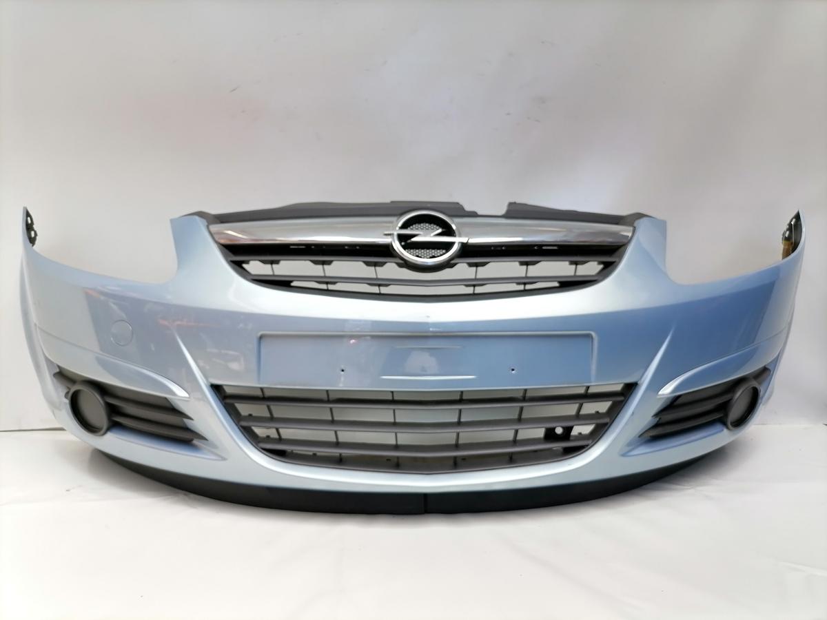 Opel Corsa D original Sto&szlig;stange Stossf&auml;nger vorn Z21C Aeroblau Bj.2007